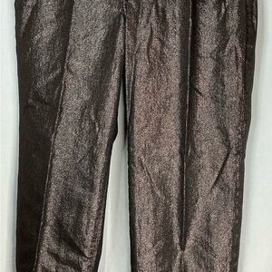 Old Navy Women's Metallic Brown Dress Pants